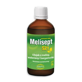 Melisept S21, olejek z melisy, waleriany i bergamotki, 100 ml - zdjęcie produktu