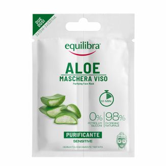Equilibra Aloe, oczyszczająca maseczka do twarzy, 2 x 7,5 ml - zdjęcie produktu
