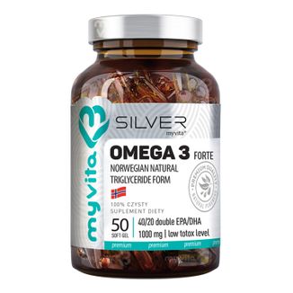 MyVita Silver Omega 3 Forte, 50 kapsułek - zdjęcie produktu