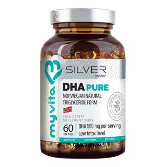 MyVita Silver DHA Pure, 60 kapsułek - zdjęcie produktu