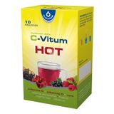 C-Vitum Hot, witamina C + witamina D + cynk, 10 saszetek USZKODZONE OPAKOWANIE - miniaturka zdjęcia produktu