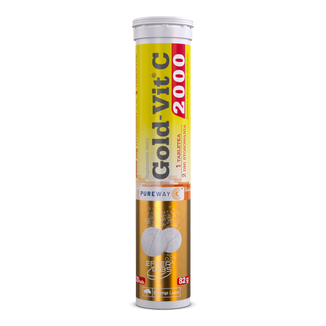 Olimp Gold-Vit C 2000, smak cytrynowy, 20 tabletek musujących - zdjęcie produktu