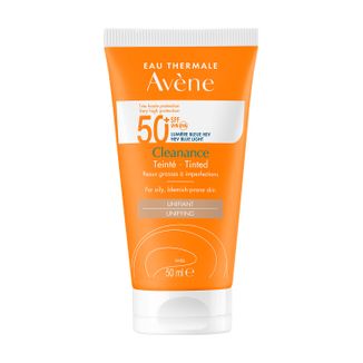 Avene Cleanance Sun, krem ochronny do twarzy, koloryzujący, skóra tłusta i skłonna do niedoskonałości, SPF 50+, 50 ml - zdjęcie produktu