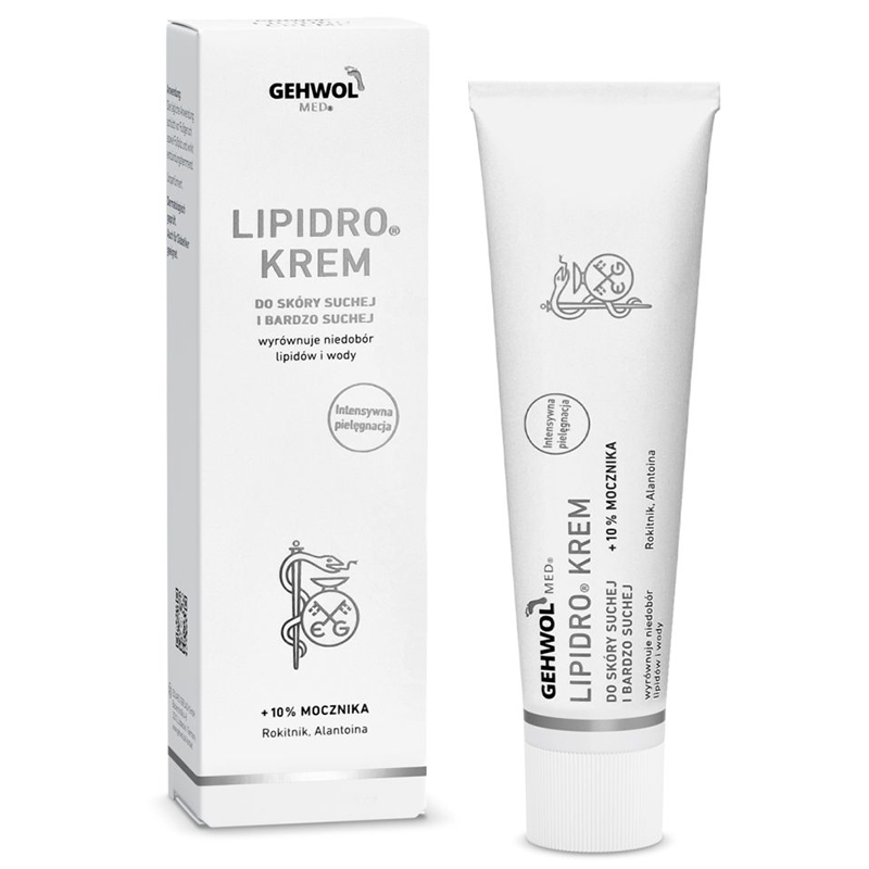 Gehwol Gehwol Med Lipidro, krem nawilżający do stóp, 125 ml