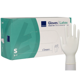 Abena, rękawice lateksowe, niejałowe, bezpudrowe, rozmiar S, 100 sztuk - miniaturka zdjęcia produktu