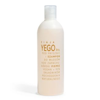 Ziaja Yego, żel pod prysznic i szampon do włosów, górski pieprz, 400 ml - zdjęcie produktu