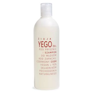 Ziaja Yego, żel pod prysznic i szampon do włosów, czerwony cedr, 400 ml USZKODZONE OPAKOWANIE - zdjęcie produktu