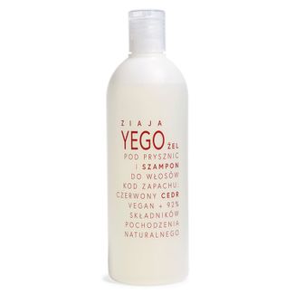 Ziaja Yego, żel pod prysznic i szampon do włosów, czerwony cedr, 400 ml - zdjęcie produktu