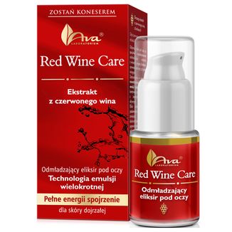 Ava Red Wine Care, odmładzający eliksir pod oczy, 15 ml - zdjęcie produktu
