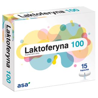 Asa Laktoferyna 100, 15 kapsułek USZKODZONE OPAKOWANIE - zdjęcie produktu