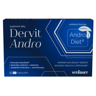 Vitadiet Dervit Andro, 60 kapsułek USZKODZONE OPAKOWANIE Vitadiet Dervit Andro, 60 kapsułek USZKODZONE OPAKOWANIE - zdjęcie produktu