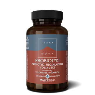 TerraNova Probiotyki Prebiotyki Fitoskładniki Kompleks, 100 kapsułek roślinnych - zdjęcie produktu