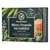Herbal Monasterium Mirra i Propolis na gardło, bez cukru, 24 pastylki do ssania - miniaturka zdjęcia produktu