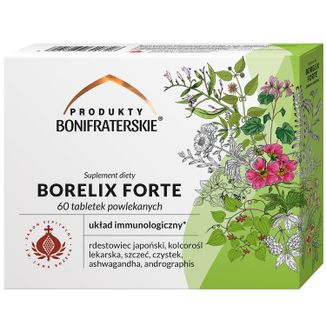 Produkty Bonifraterskie Borelix Forte, 60 tabletek powlekanych Produkty Bonifraterskie Borelix Forte, 60 tabletek powlekanych - zdjęcie produktu