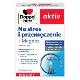 Doppelherz aktiv Na Stres i Przemęczenie, 30 tabletek - zdjęcie produktu