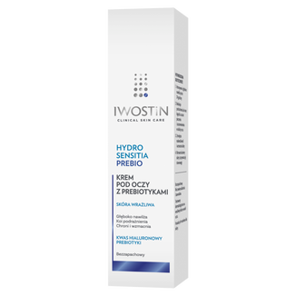 Iwostin Hydro Sensitia Prebio, krem pod oczy z prebiotykami, skóra wrażliwa, 15 ml USZKODZONE OPAKOWANIE - zdjęcie produktu