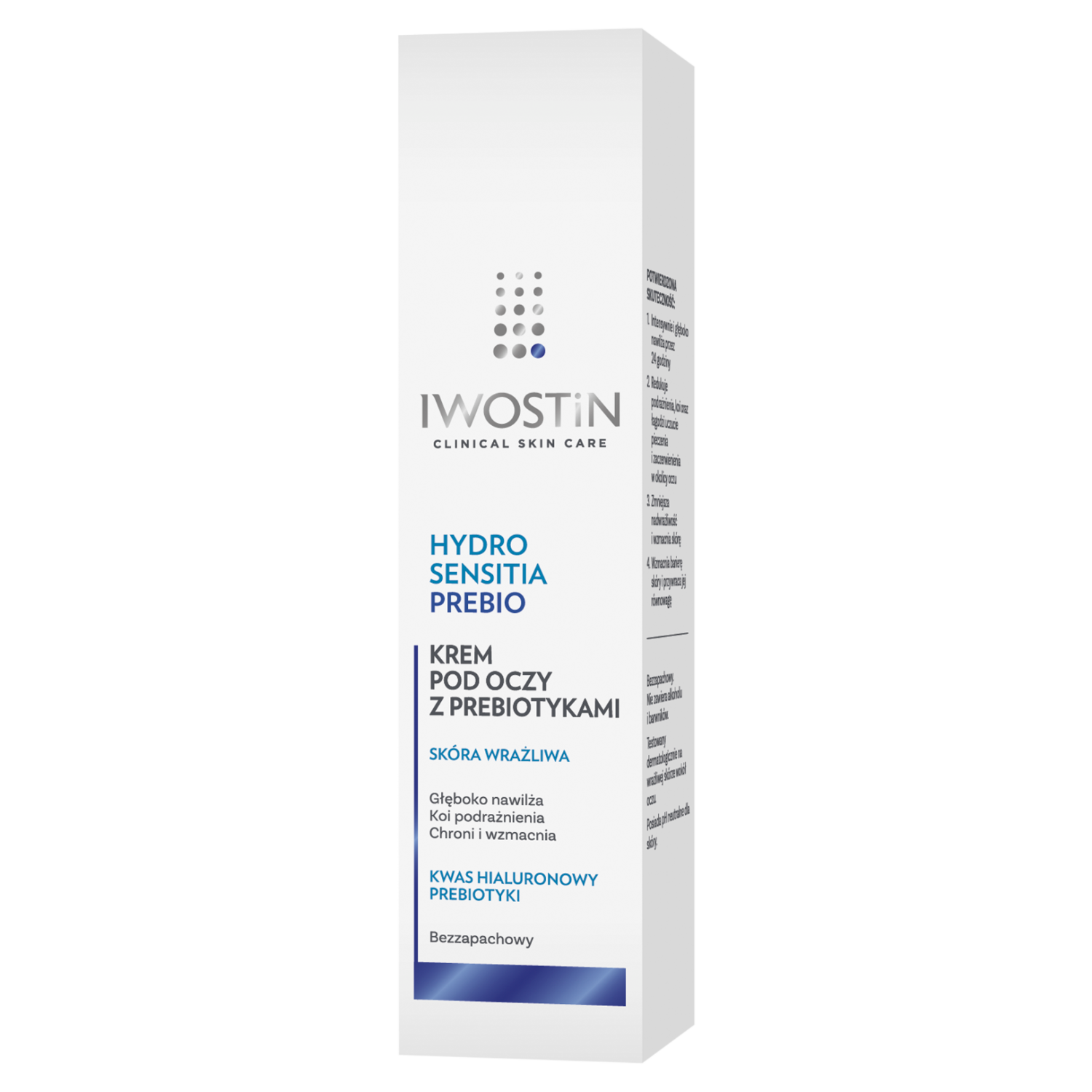 Iwostin Hydro Sensitia Prebio, Augencreme z mit Präbiotika, empfindliche Haut, 15 ml