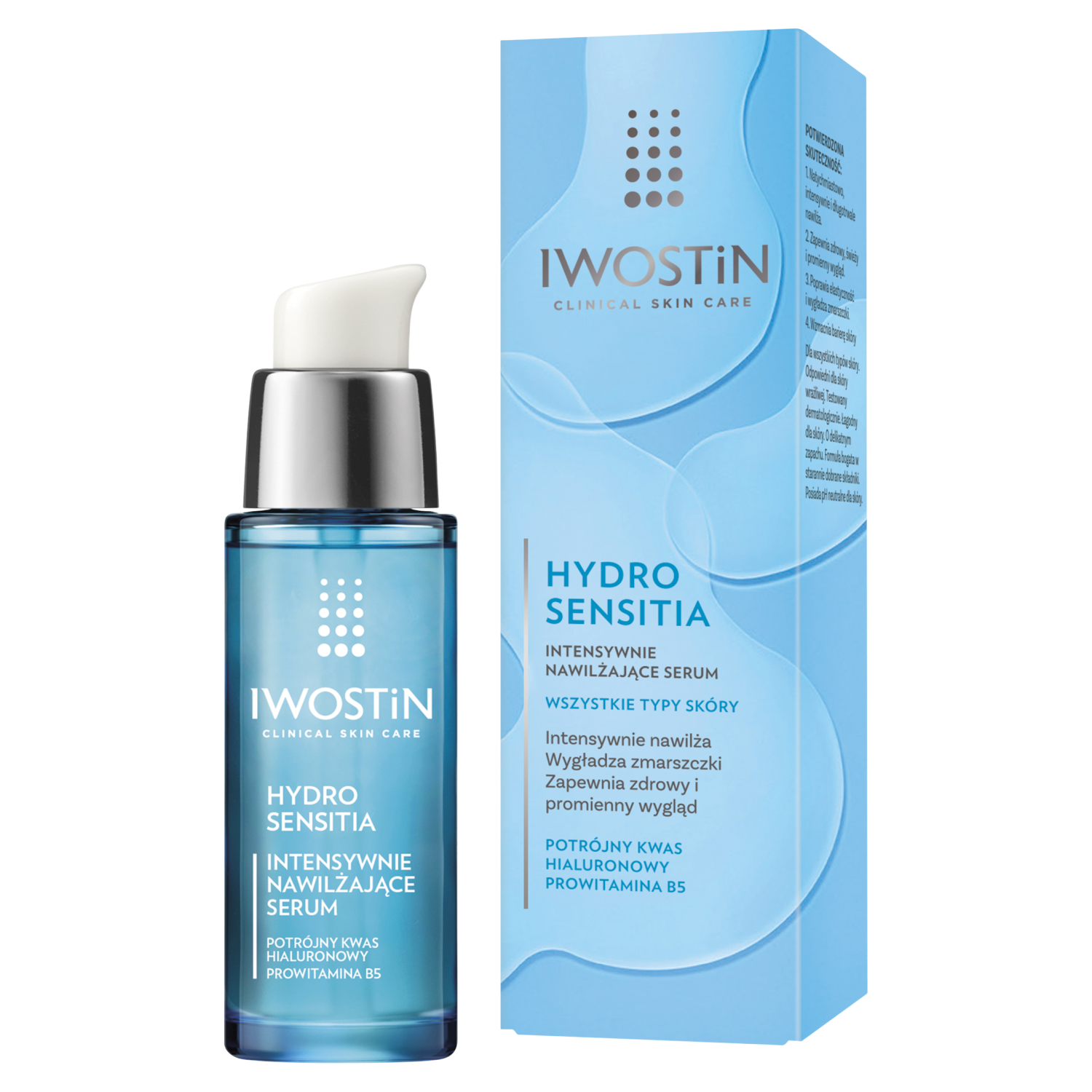 Iwostin Iwostin Hydro Sensitia, serum intensywnie nawilżające, każdy rodzaj skóry, 30 ml — Inhaltsstoffe und Bewertung