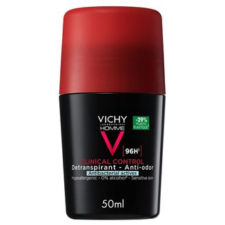Vichy Homme Clinical Control, antyperspirant roll-on dla mężczyzn, 96-godzinna ochrona, 50 ml - zdjęcie produktu