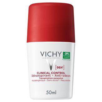 Vichy Clinical Control, antyperspirant roll-on dla kobiet, 96-godzinna ochrona, 50 ml - zdjęcie produktu