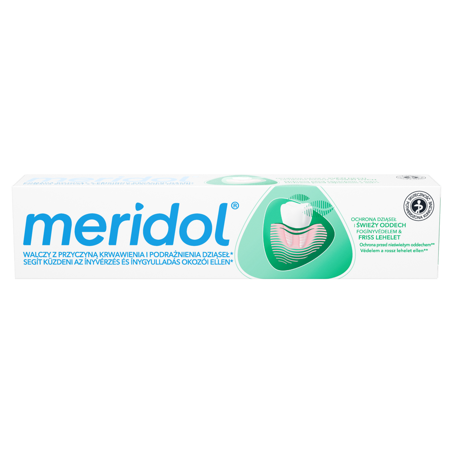 Meridol Meridol Ochrona Dziąseł i Świeży Oddech, pasta do zębów, 75 ml — Składniki i ocena