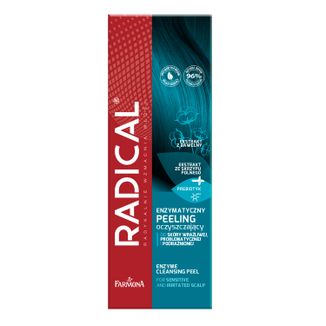 Farmona Radical, enzymatyczny peeling oczyszczający do skóry wrażliwej, problematycznej i podrażnionej, 75 ml USZKODZONE OPAKOWANIE - zdjęcie produktu