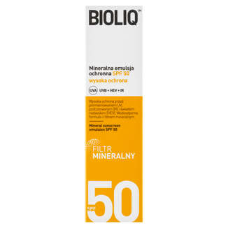 Bioliq SPF, mineralna emulsja ochronna, SPF 50, 30 ml Bioliq SPF, mineralna emulsja ochronna, SPF 50, 30 ml - zdjęcie produktu