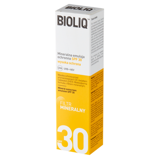 Bioliq SPF, mineralna emulsja ochronna, SPF 30, 30 ml KRÓTKA DATA - zdjęcie produktu