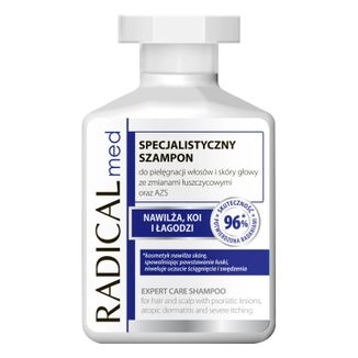 Radical Med, specjalistyczny szampon do pielęgnacji włosów i skóry głowy ze zmianami łuszczycowymi i AZS, 300 ml - zdjęcie produktu