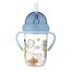 Canpol Babies, kubek niekapek z rurką i odważnikiem, Bonjur Paris, niebieski, 56/607, od 6 miesiąca, 270 ml - miniaturka  zdjęcia produktu