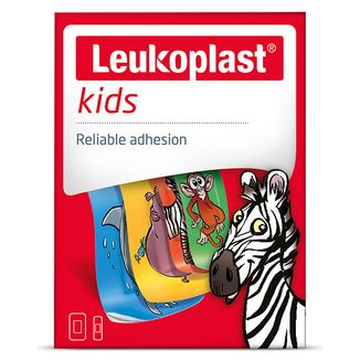 Leukoplast Kids, plastry z opatrunkiem, 2 rozmiary, 12 sztuk - zdjęcie produktu