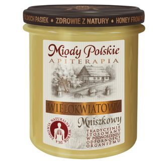 Miody Polskie, miód wielokwiatowy mniszkowy, 400 g KRÓTKA DATA Miody Polskie, miód wielokwiatowy mniszkowy, 400 g KRÓTKA DATA - zdjęcie produktu