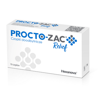 Procto-Zac Relief, czopki doodbytnicze, 10 sztuk - zdjęcie produktu