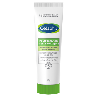 Cetaphil PS, lipoaktywny krem nawilżający, skóra sucha, bardzo sucha, wrażliwa, 100 g - zdjęcie produktu