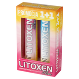 Litoxen Slim, smak pomarańczowy, 20 tabletek musujących + Litoxen Elektrolity, smak pomarańczowy, 20 tabletek musujących - miniaturka zdjęcia produktu