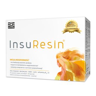 InsuResin, smak cytrusowy, 30 saszetek + 60 kapsułek - zdjęcie produktu