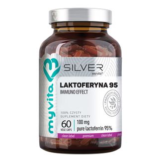 MyVita Silver Laktoferyna 95, 60 kapsułek - zdjęcie produktu