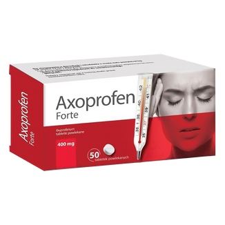 Axoprofen Forte 400 mg, 50 tabletek - zdjęcie produktu
