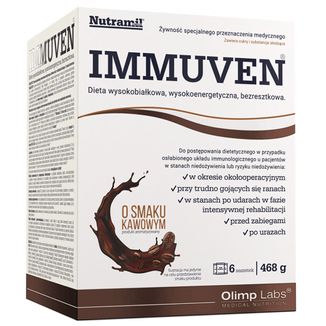 Olimp Immuven, preparat odżywczy, smak kawowy, 6 saszetek - zdjęcie produktu
