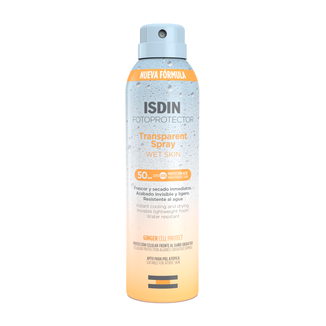 Isdin Fotoprotector, przezroczysty spray do mokrej skóry, SPF 30, 250 ml - zdjęcie produktu