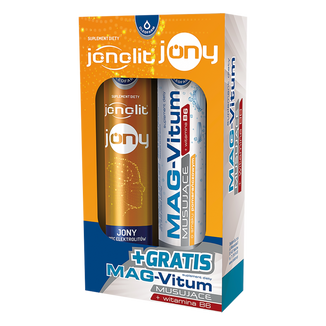 Jonolit Jony, 20 tabletek musujących + Mag-Vitum B6, 20 tabletek musujących gratis - zdjęcie produktu