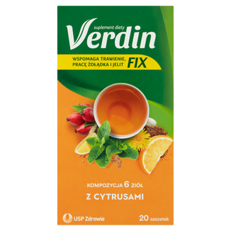 Verdin Fix z cytrusami, 20 saszetek USZKODZONE OPAKOWANIE - zdjęcie produktu