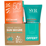 SVR Sun Secure Creme, krem ochronny do twarzy, SPF 50+, 50 ml + Lait Apres-Soleil, mleczko po opalaniu, 50 ml gratis - miniaturka zdjęcia produktu