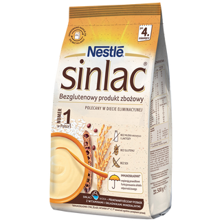 Nestle Sinlac, bezglutenowy produkt zbożowy, po 4 miesiącu, 500 g - zdjęcie produktu