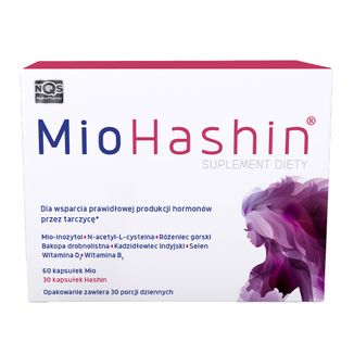 MioHashin, Mio, 60 kapsułek + Hashin, 30 kapsułek - zdjęcie produktu
