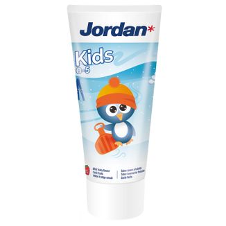 Jordan Kids, pasta do zębów dla dzieci, z fluorem, owocowa, 0-5 lat, 50 ml - zdjęcie produktu