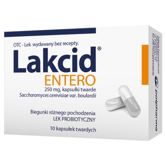 Lakcid Entero 250 mg, 10 kapsułek - zdjęcie produktu