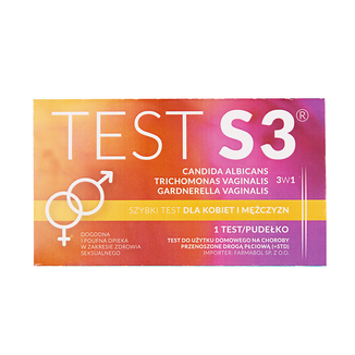 JD Biotech Test S3, szybki test antygenowy na choroby przenoszone drogą płciową 3w1, 1 sztuka - zdjęcie produktu