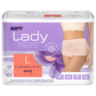 Seni Lady Pants, majtki chłonne dla kobiet, Large, 100-135 cm, 10 sztuk - zdjęcie produktu