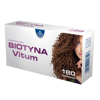 Biotyna Vitum, 180 tabletek - zdjęcie produktu